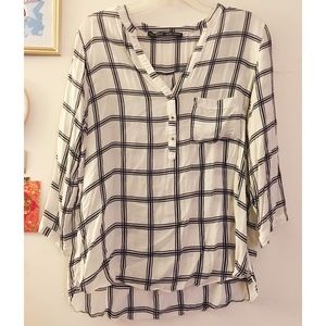 Plaid blouse
